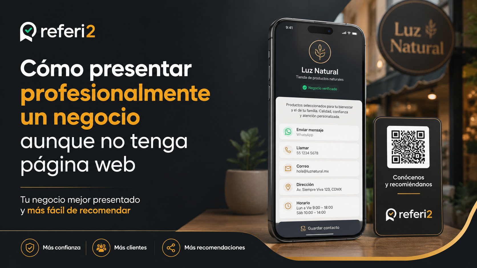 Cómo presentar profesionalmente un negocio aunque no tenga página web
